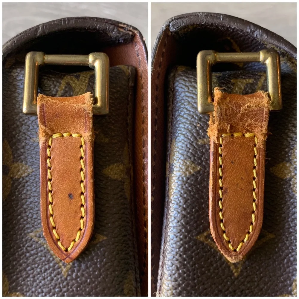 Louis Vuitton Authentic Vintage Leather Saint Cloud PM Monogram Crossbody Bag - Picture 6 of 16